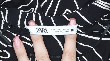 Zara Women's Black Button Dress Size 12