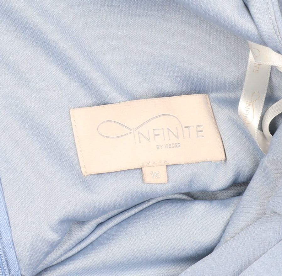 INFINITE by Wed28 Blue Sleeveless Formal Dress Size 16