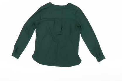Womens UK Size 8 Warehouse Green  Blouse