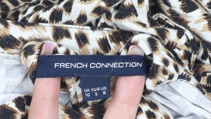 French Connection Women's Multicoloured Animal Print Dress Size 10
