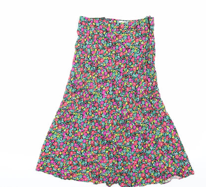 Feather & Bone Women's Multicoloured Floral XS Skirt