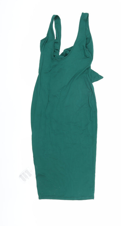 ASOS DESIGN Women's Green Bodycon Dress Size 10
