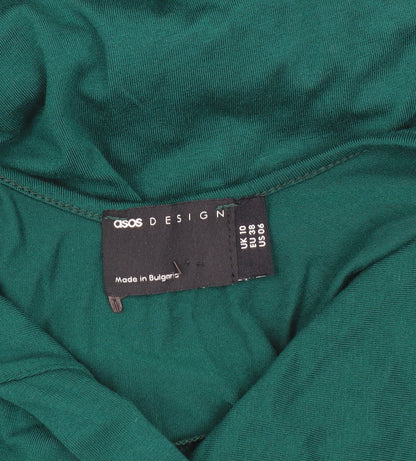 ASOS DESIGN Women's Green Bodycon Dress Size 10