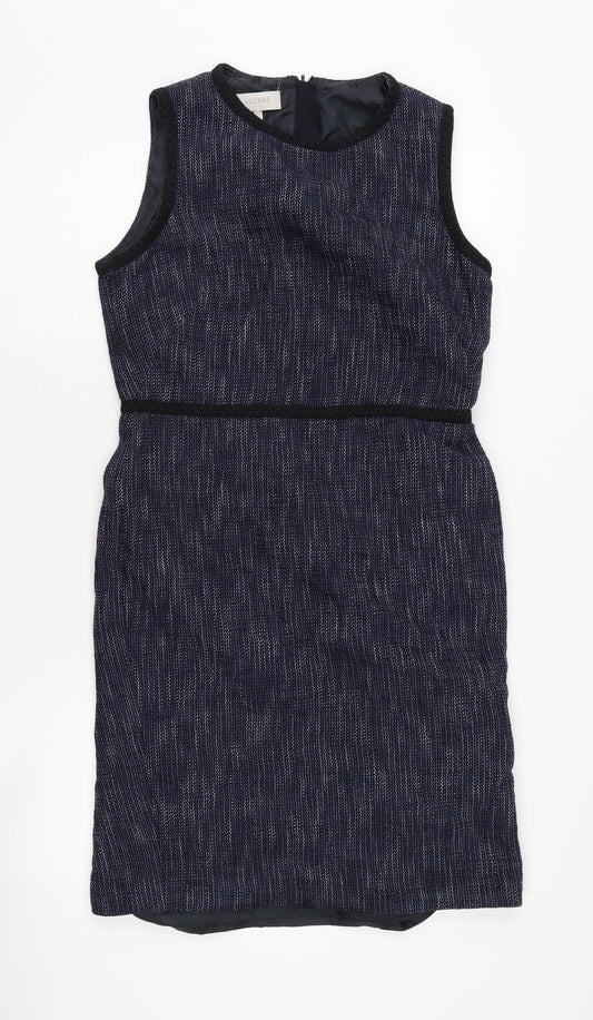 Hobbs Women's Blue Sheath Dress, UK 12, Classic Style