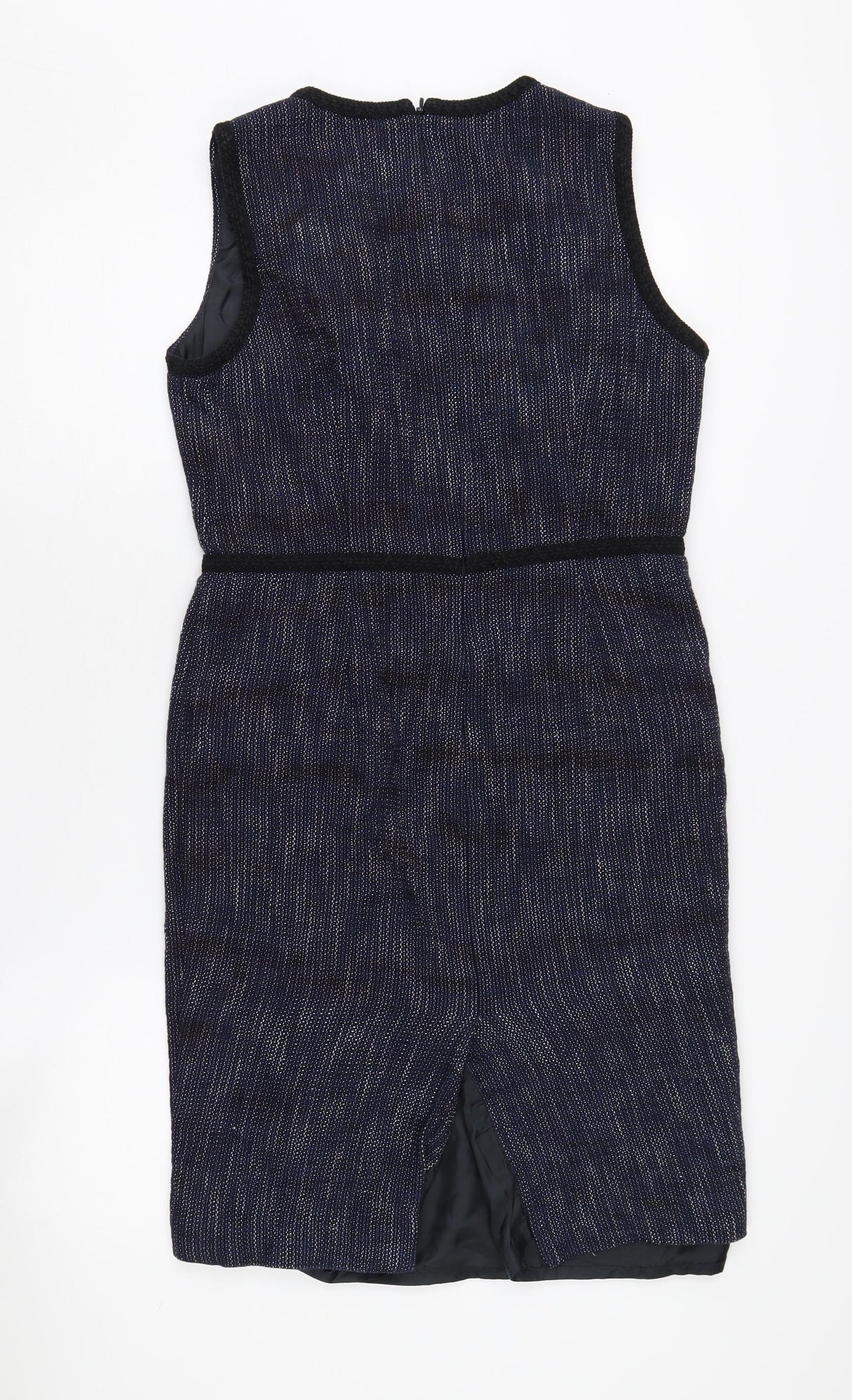 Hobbs Women's Blue Sheath Dress, UK 12, Classic Style