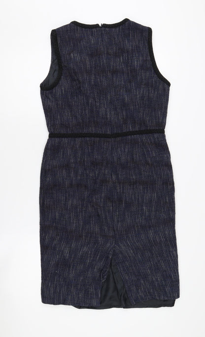 Hobbs Women's Blue Sheath Dress, UK 12, Classic Style