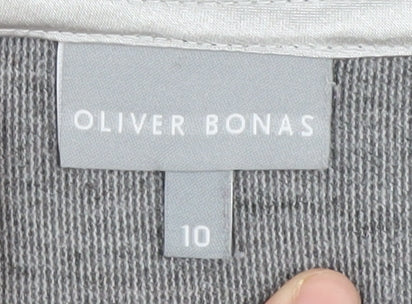 Oliver Bonas Women's Grey Sheath Dress Size 10