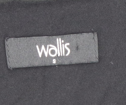 Womens UK Size S Wallis Black Basic Blouse