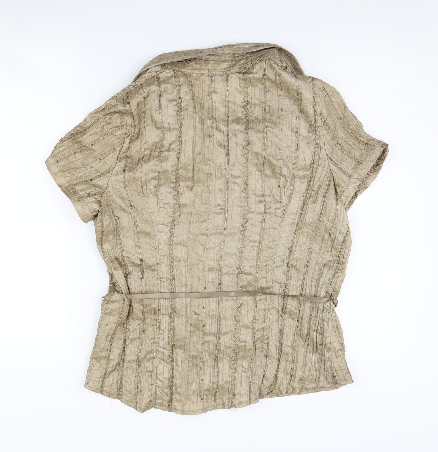 Womens UK Size 16 J.Taylor Beige  Button-Up
