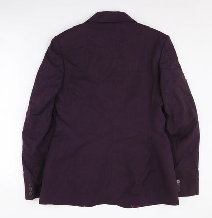 Next Women's Purple Blazer, UK 12, Regular Fit