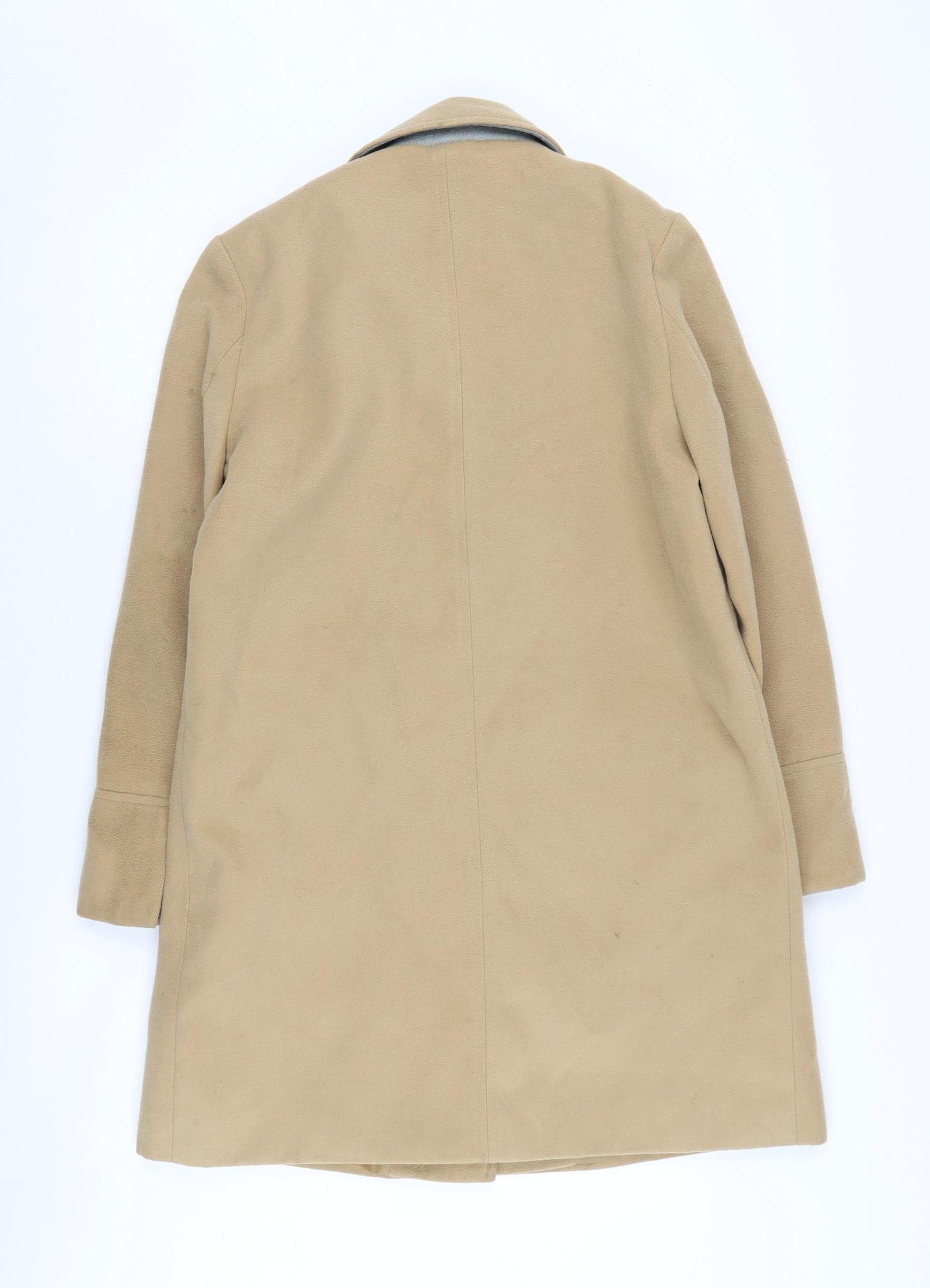 Womens UK Size 10 Topshop Beige Overcoat