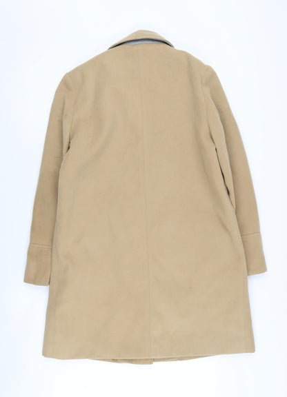 Womens UK Size 10 Topshop Beige Overcoat
