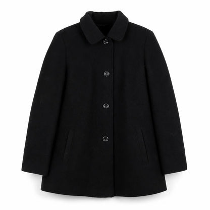 Womens UK Size 14 Bonmarché Black Overcoat