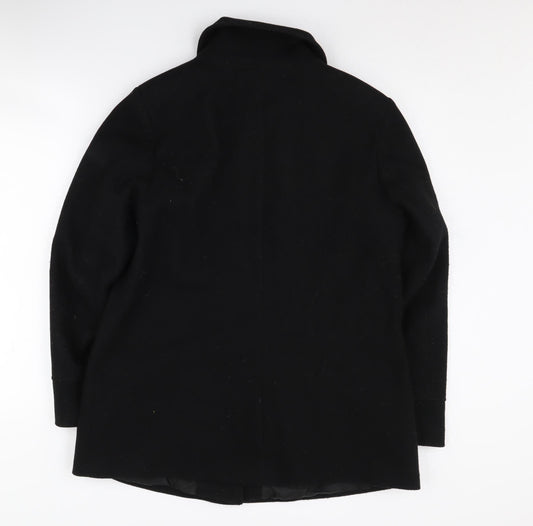 Womens UK Size 14 Bonmarché Black Overcoat