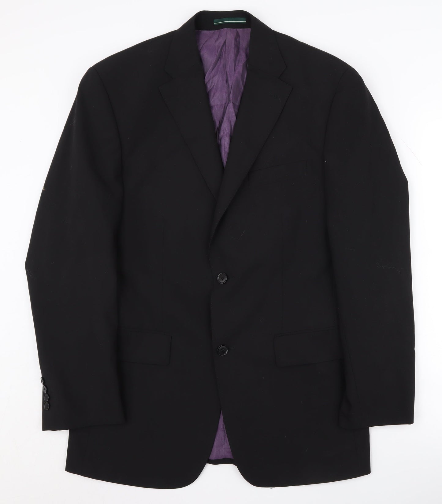Mens UK Size 38 Greenwoods Regular Black Suit Jacket