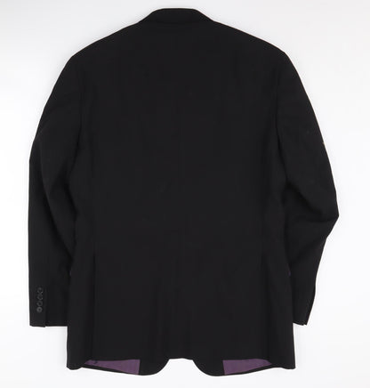 Mens UK Size 38 Greenwoods Regular Black Suit Jacket