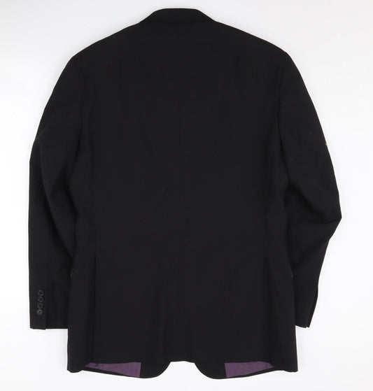 Mens UK Size 38 Greenwoods Regular Black Suit Jacket