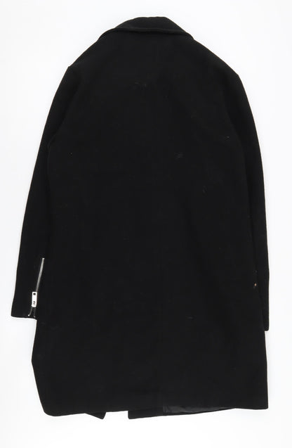 Womens UK Size 10 New Look Black Motorcycle Jacket