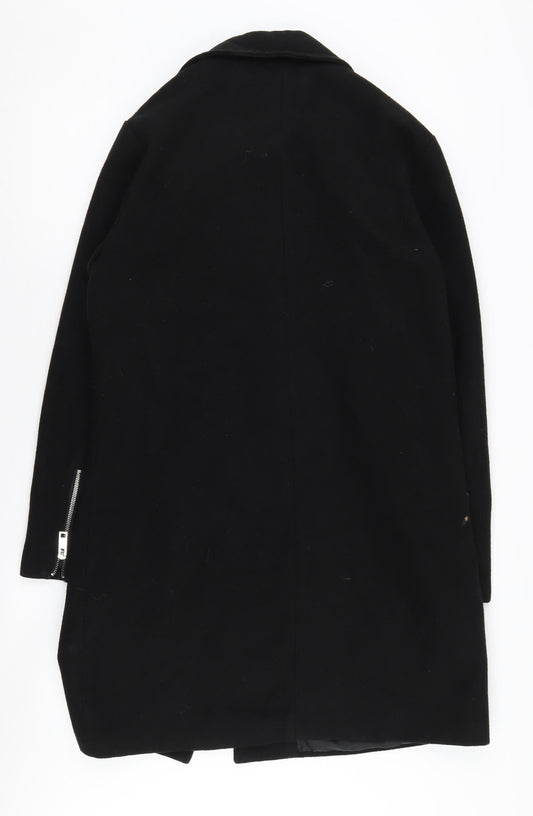 Womens UK Size 10 New Look Black Motorcycle Jacket