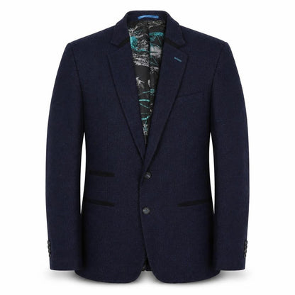 Mishmash Men's Blue Blazer, Size 42, Stylish Jacket