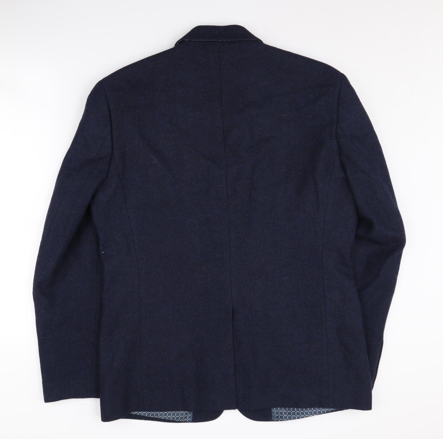 Mishmash Men's Blue Blazer, Size 42, Stylish Jacket