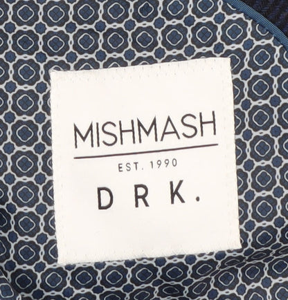 Mishmash Men's Blue Blazer, Size 42, Stylish Jacket