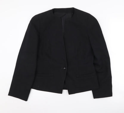 St Michael Women's Black Suit Jacket Size 10
