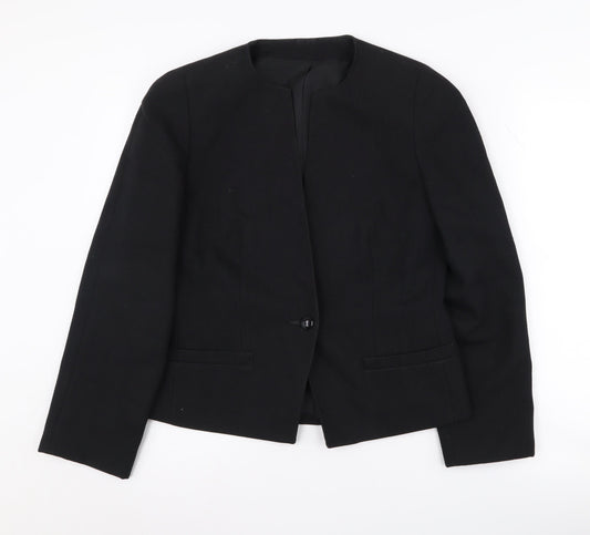 St Michael Women's Black Suit Jacket Size 10