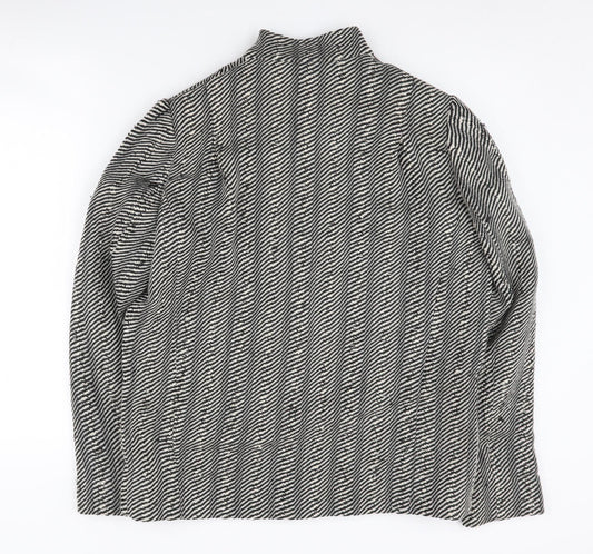 Jaeger Women's Black Herringbone Jacket Size 10