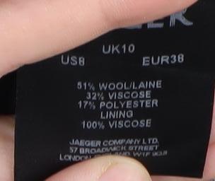 Womens UK Size 10 Jaeger Black