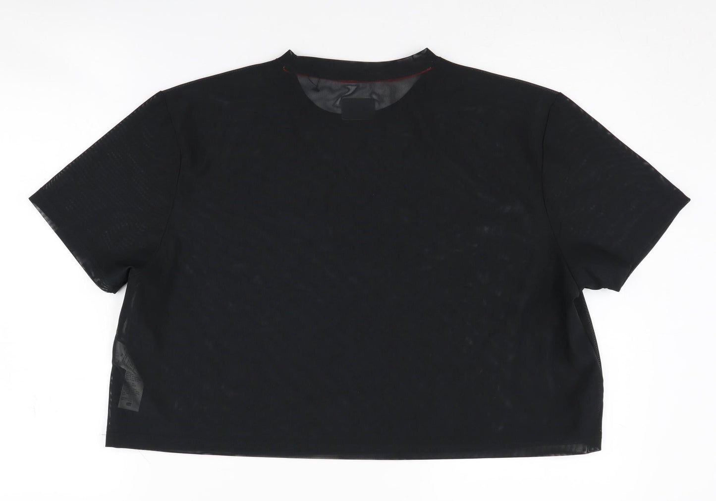 HIIT Women's Black Cropped T-Shirt, L, Gym