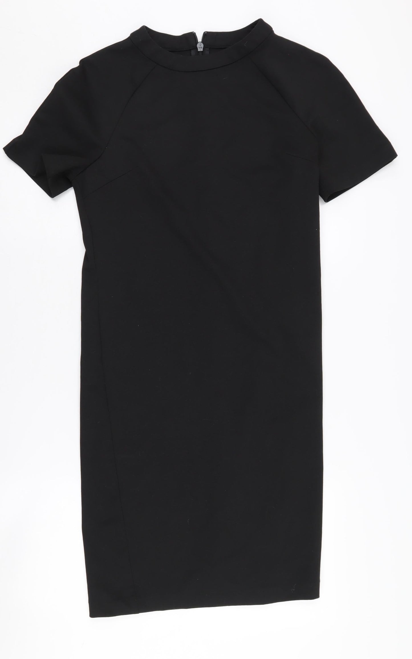 Next Women Black Size 8 Short Sleeve Dress