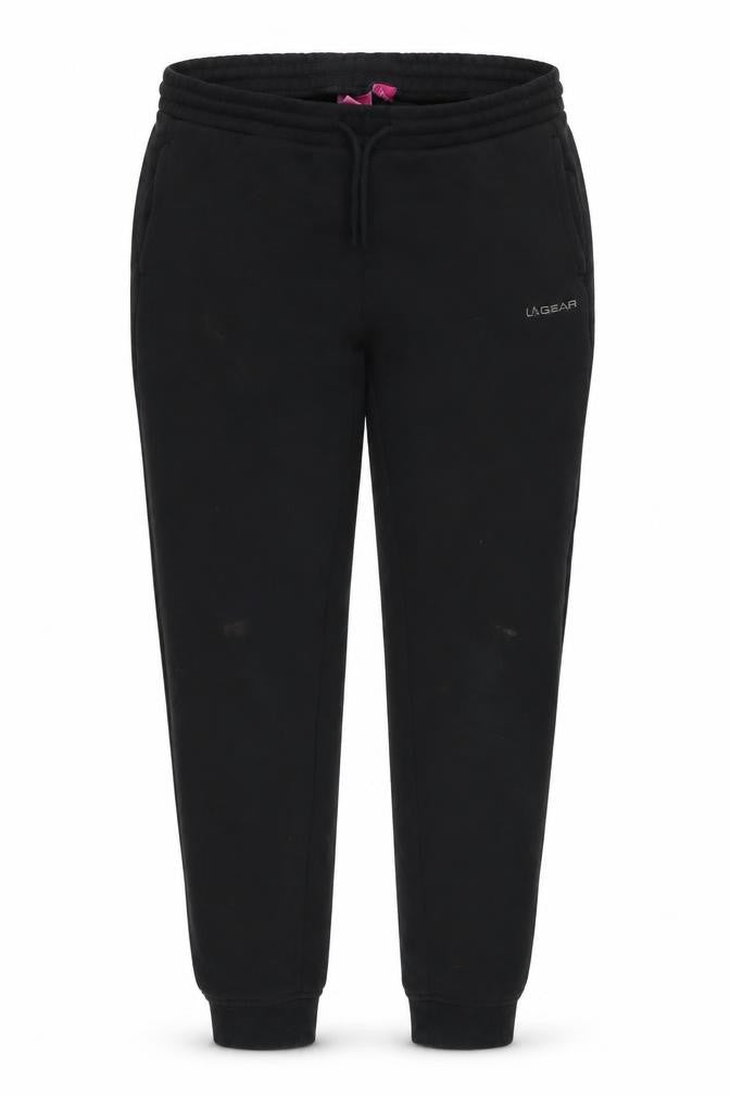 Womens UK Size 6 LA Gear Regular Fit Jogger Black Trousers