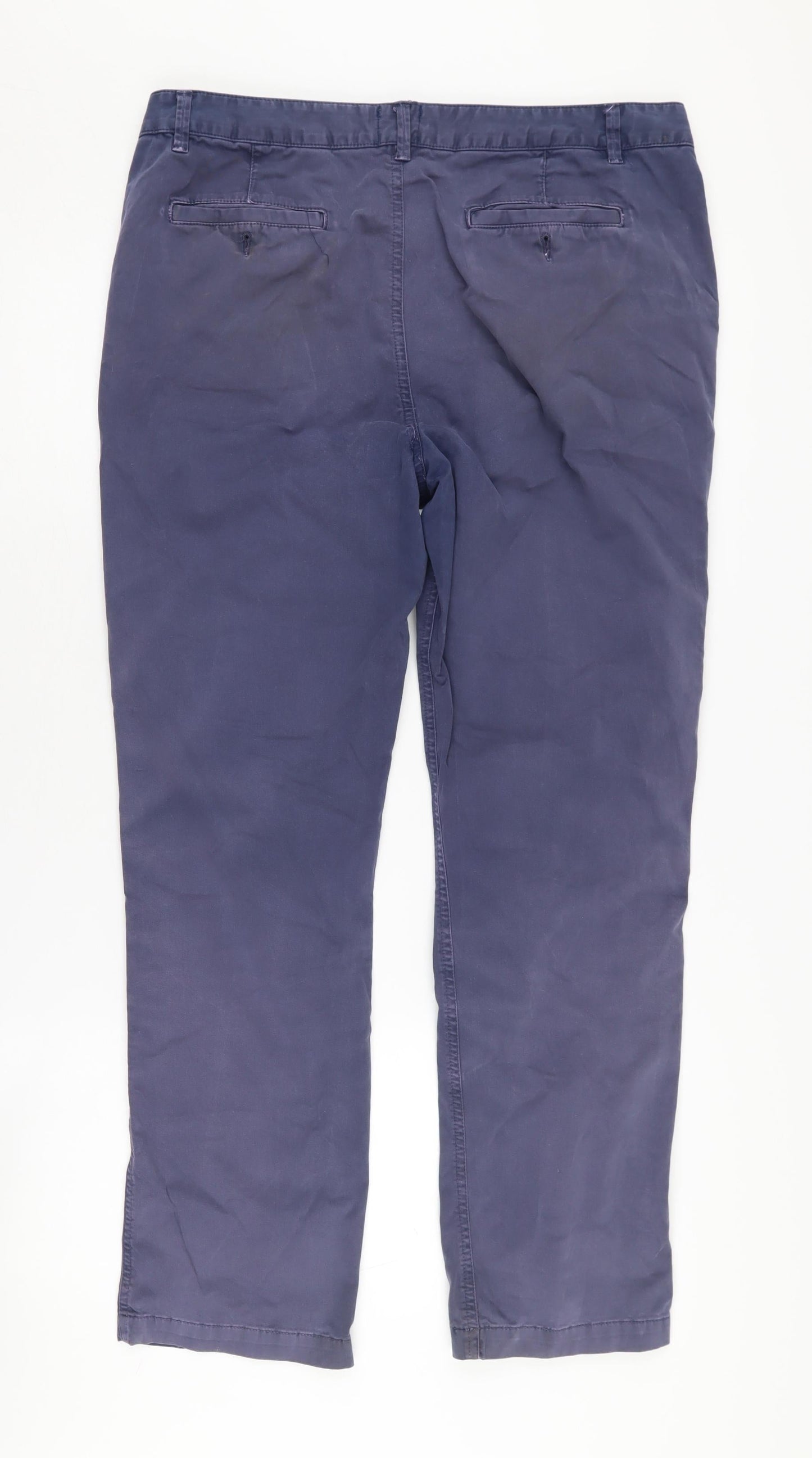 Womens UK Size 12 John Lewis Regular Fit Chino Blue Trousers