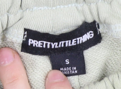 PrettyLittleThing Women's Green Sweatpants Size S