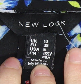 Womens UK Size 10 New Look Black  Blouse
