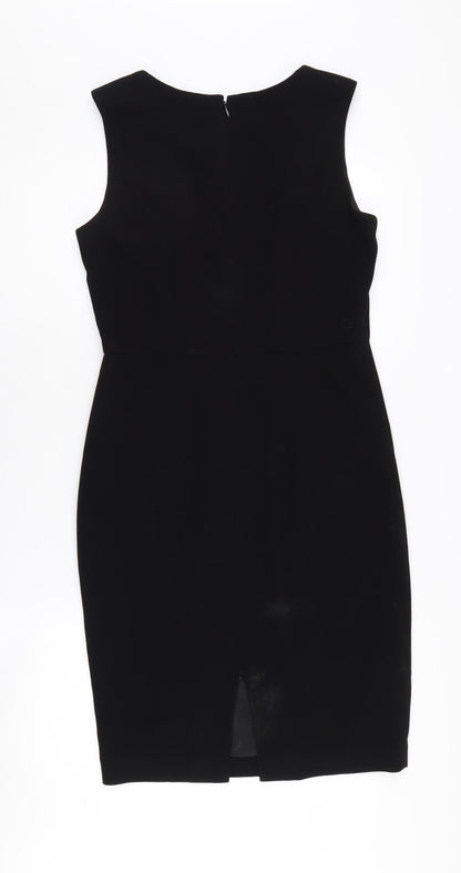 Hobbs Black Sleeveless Dress, Size 10 - Women's