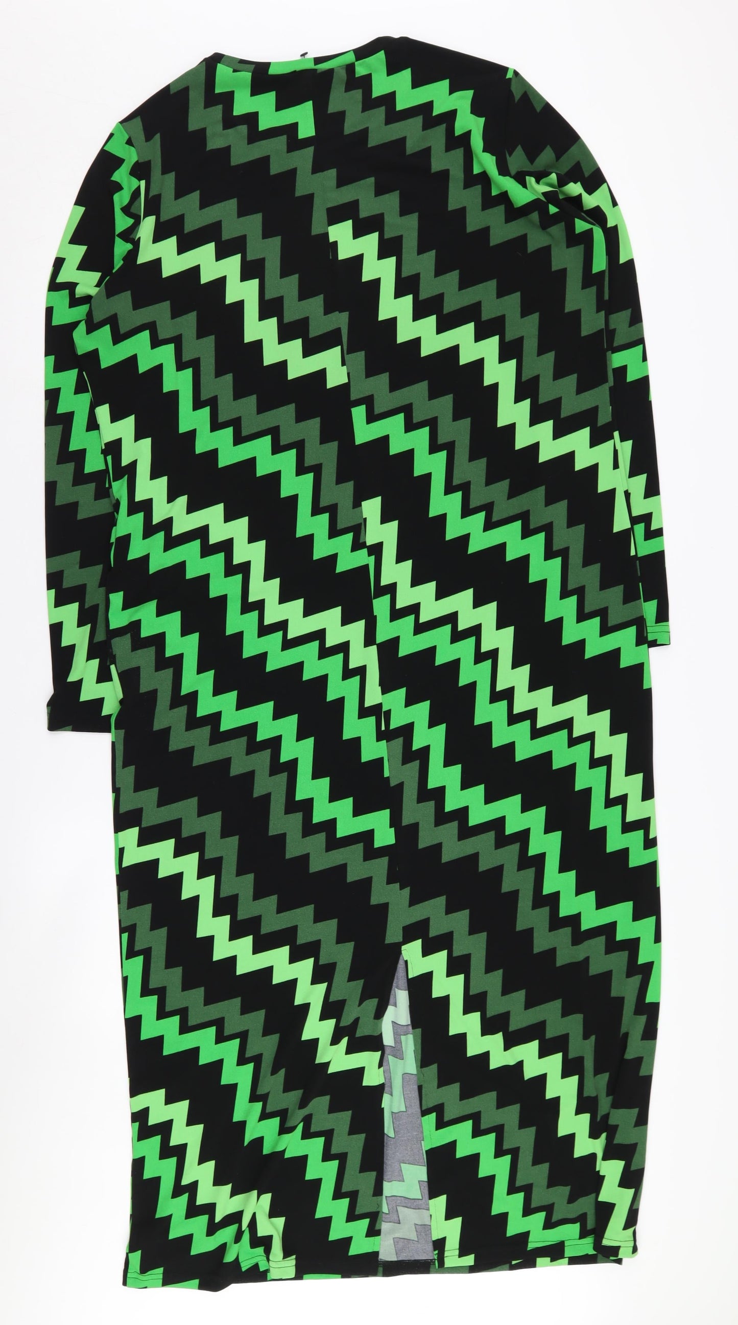 New Look Women's Multicoloured Chevron Dress, Size L