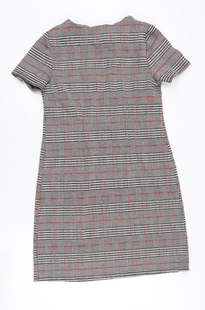 Et Vous Women's Multicoloured Check Shift Dress Size 12
