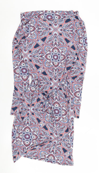 Monsoon Women's Multicoloured Geometric Dress Size 12