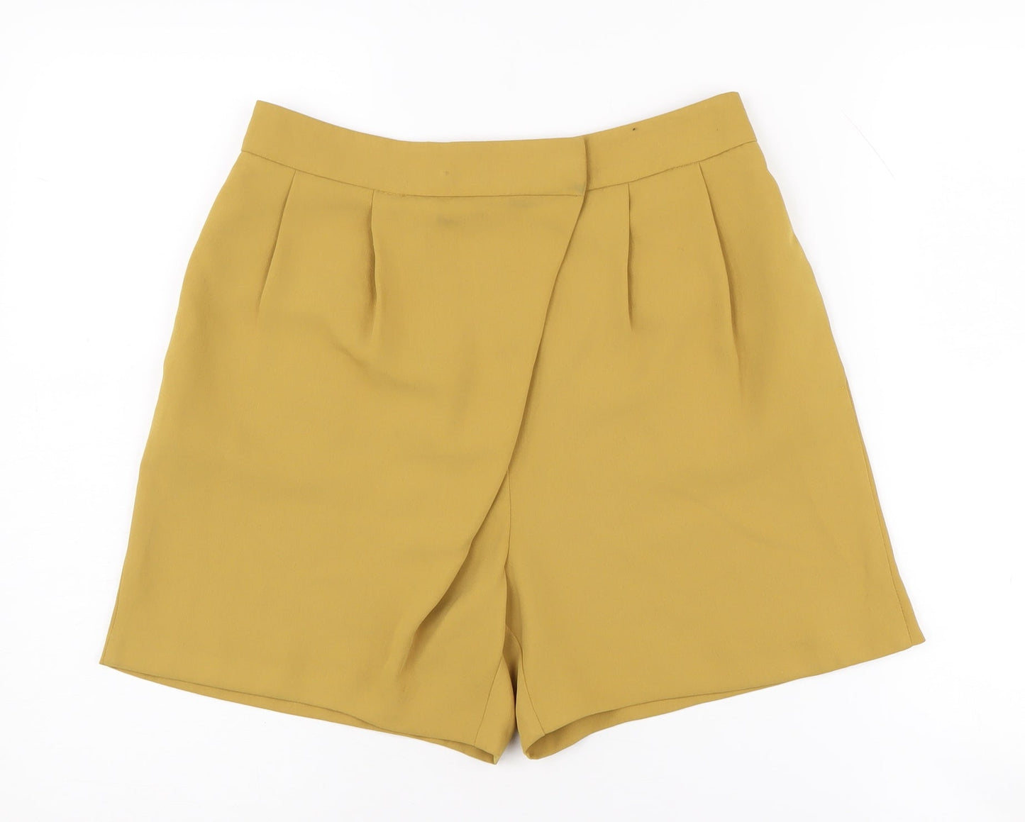 Topshop Women's Yellow Chino Shorts Size 8