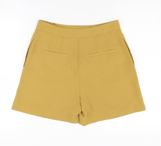 Topshop Women's Yellow Chino Shorts Size 8