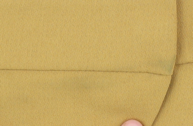 Topshop Women's Yellow Chino Shorts Size 8