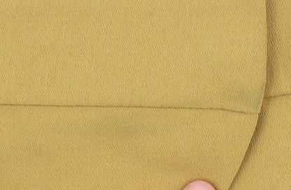 Topshop Women's Yellow Chino Shorts Size 8