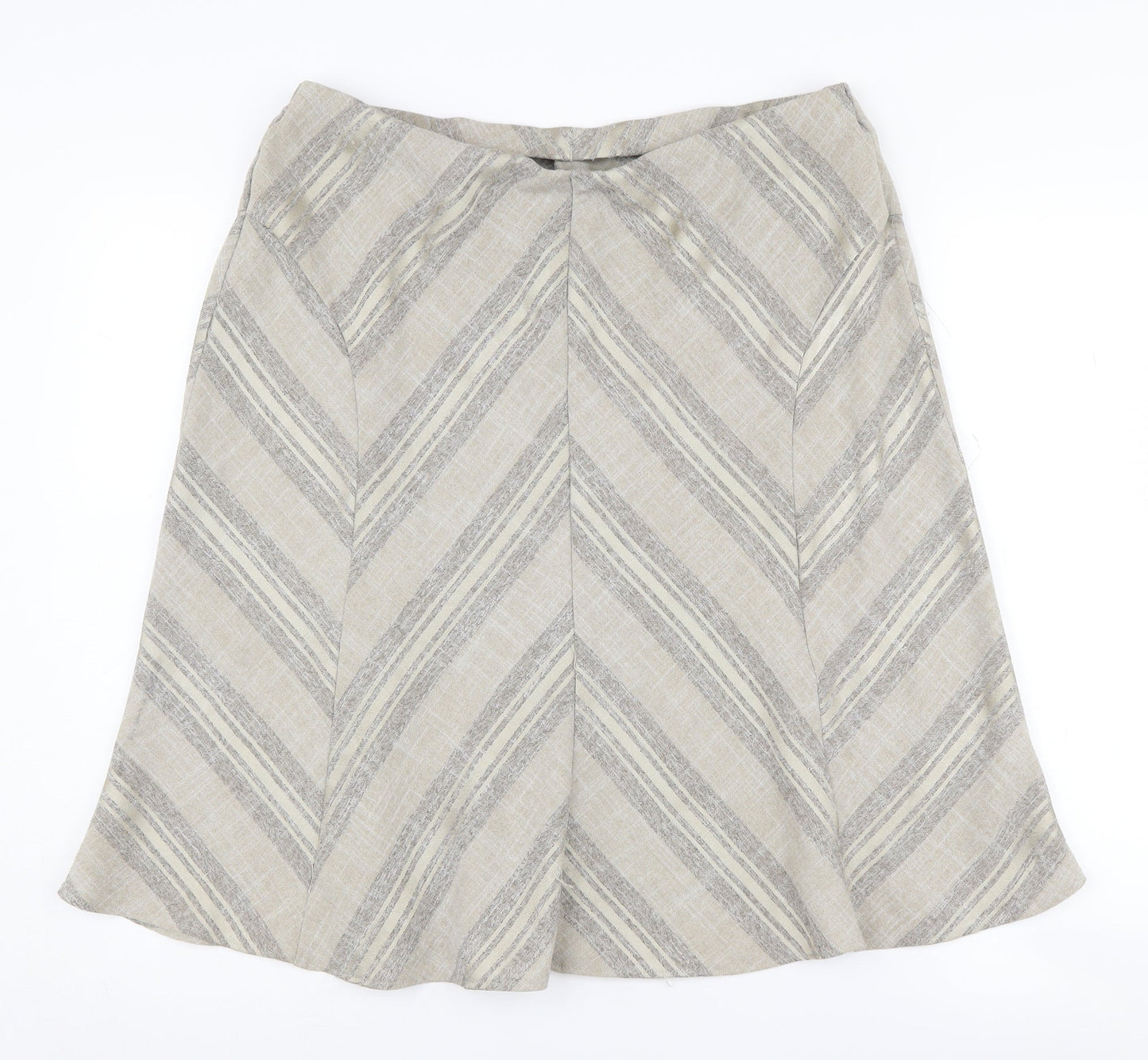 Marks and Spencer Women's Beige A-Line Skirt Size 14