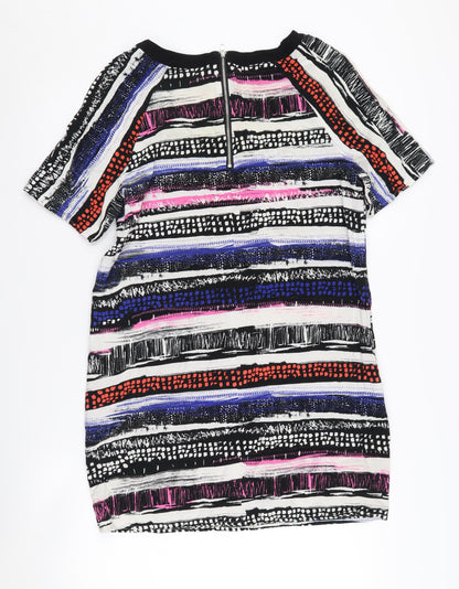 Warehouse Women's Multicoloured Shift Dress Size 12