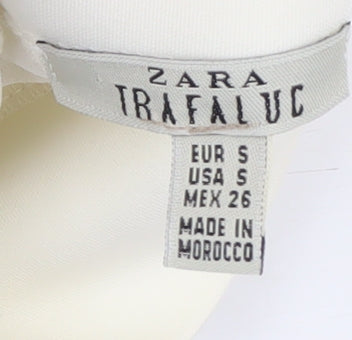 Zara Women's Ivory Mock Neck Sweatshirt Size 8