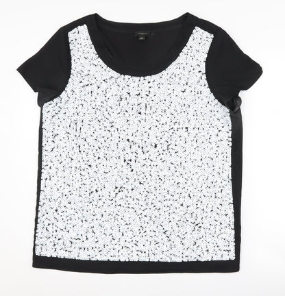 Womens UK Size L Ann Taylor Black  T-Shirt