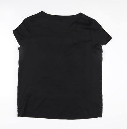 Womens UK Size L Ann Taylor Black  T-Shirt