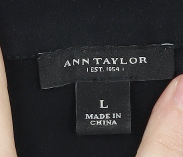 Womens UK Size L Ann Taylor Black  T-Shirt